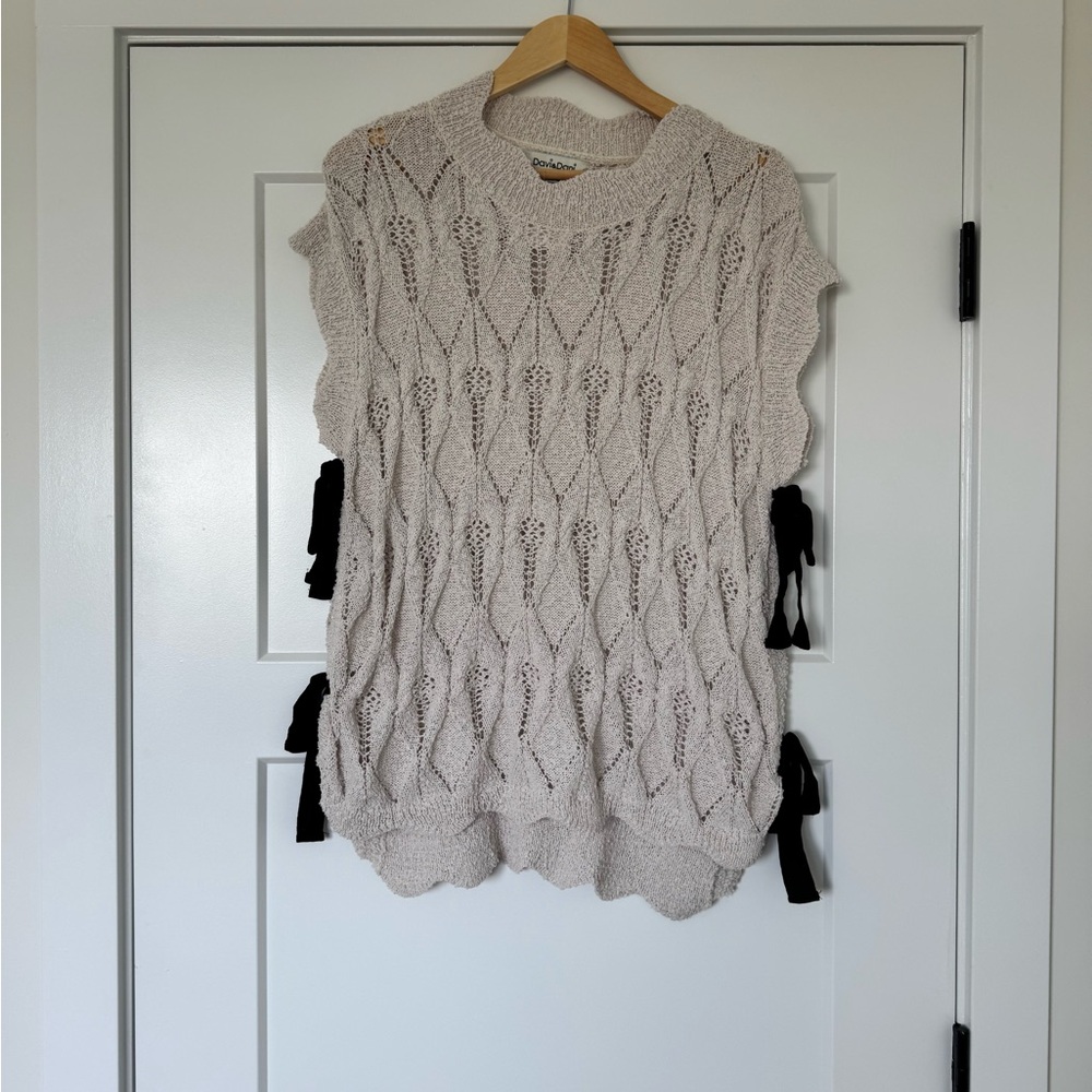 DAVI & DANI Cream Knit Sweater